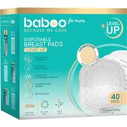 Лактационные вкладыши Baboo Premium 3D Одноразовые абсорбирующие 40 шт.