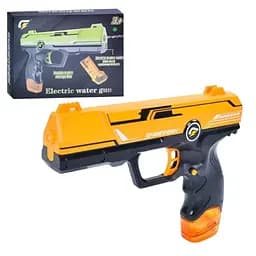 Водяний пістолет X77-51, акумуляторний, 21,5 см, USB зарядка, помаранчевий, в коробці