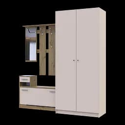 Передпокій Doros Alice та шафа Promo Дуб Евок/Кашемір 2 ДСП (42005160)