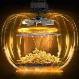 Tefal Мультипіч Tefal Easy Fry XL Surface, 2200Вт, чаша-4л, сенсорне керув., з віконцем, 10 програм, пластик, чорно-сірий - мініатюра 5