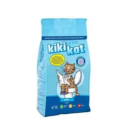 Бентонитовый наполнитель Kikikat для котячего туалета без аромата 5 л