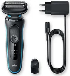 Електробритва чоловіча Braun Series 5 51-B1000s Black/blue UA - мініатюра 2