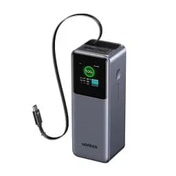 Батарея універсальна Ugreen 20000mAh 165W with Retractable Cable (PB726 55987B) (PB726 55987B) - мініатюра 3