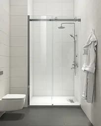 Двері в нішу Koer SR SD01-120x200-TR-07 прозоре скло Easy Clean 8 мм, graphite KR5378, універсальні, прозорий, графіт - мініатюра 7
