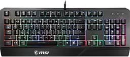 Клавіатура мембранна Vigor GK20 UA 104key, USB-A, EN/UKR/RU, ColorLED, чорний MSI teh0013864 - мініатюра 2
