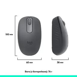 Миша LOGITECH M196 Graphite 910-007459 - мініатюра 8