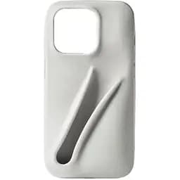 Силіконовий чохол CasePro Rhode Lip Case Grey для iPhone 15