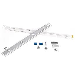 Сенсорний світильник LED з датчиком руху MZ-L1602 (40*10*300mm) White - мініатюра 3