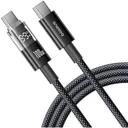 Кабель Baseus Display 2 Fast Charging Data Cable USB-C to USB-C 100W 1 м Черный