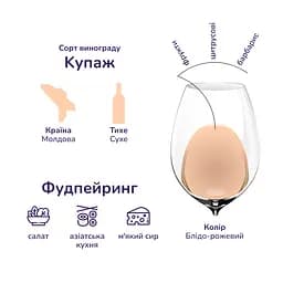 Вино Purcari Rose de Purcari, рожеве, сухе, 13,5%, 0,75 л (AU8P018) - мініатюра 7