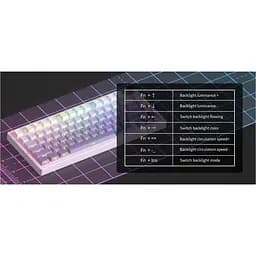 Клавіатура MageGee Light 75 Purple Bird Switch White/Purple (6971969728813) - мініатюра 6