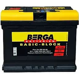 Акумулятор Berga Basicblock 60Ah Ев (-/+) (540EN) (242х175х190)