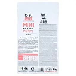 Сухий корм для цуценят Brit Care GF Mini Puppy Lamb 2 кг собак мініатюрних порід (ягня) - мініатюра 4