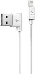Кабель угловой Hoco lightning L Shape 1.2 м UPL11 белый
