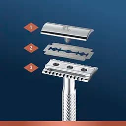 Подарунковий набір Gillette King C: Безпечна бритва + Гель для гоління 150 мл - мініатюра 2
