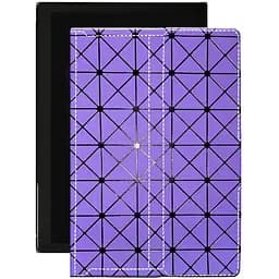 Чохол StatusCASE з екошкіри для планшету Pixus Joker Фіолетовий ромб