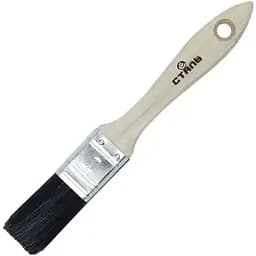 Кисточка для лака Сталь 1" натуральный ворс (94992)