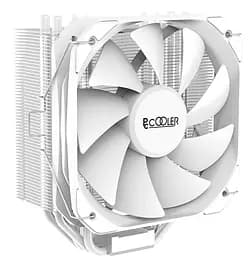 Кулер для процесора PcCooler PALADIN 400, White, алюміній/мідь, 1x130 мм, для Intel 1700/1200/115x, AMD AM5/AM4, до 200 Вт, висота 157 мм