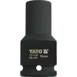 Головка торцева ударна 6-гранна Yato подовжена квадрат 3/4" М= 19 мм L= 90 мм (YT-1119)