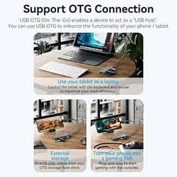 Концентратор Vention USB 3.0 to 4xUSB 3.0 Hub With Power Supply 0.15m black (CHLBB) - мініатюра 10