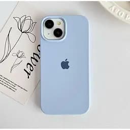 Силіконовий чохол матовий блакитний, для iPhone 14 Pro Max - мініатюра 2