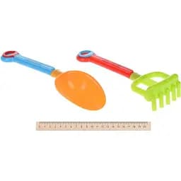Набір для гри з піском Same Toy Вантажівка 6 предметів 973Ut-2 жовтий  - мініатюра 4