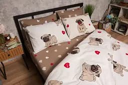 Підковдра Moon&Star Бязь Gold Люкс Bulldog Love Євро 200x220 см - мініатюра 3