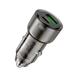 Автомобільний зарядний пристрій HOCO Z52 Spacious PD38W(1C1A) car charger чорний - мініатюра 5