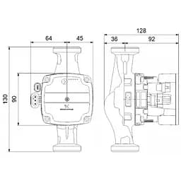 Циркуляційний насос Grundfos Alpha Solar 15-75 130 (98989298) - мініатюра 5