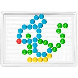 Мозаїка ТехноК №6 пластик 4 кольори 140 фішек 3381TXK - мініатюра 3
