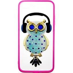 Чохол-накладка Toto TPU Stones Case IPhone 7 Plus /8 Plus Owl in Headphones Blue