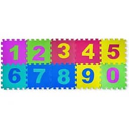 Коврик-пазлы фомовые Eva Цифры 28.5х28.5х0.8 см 10 деталей