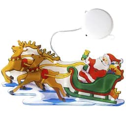 Игрушка светодиодная MBM My Home Санта с оленями 25х13.4х2.6 см (DH-NY-83 COLOR)