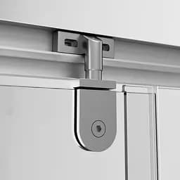 Душова кабіна Am.Pm Gem 5-corner Pivot 90x90 см без піддону хром матовий W90UG-405-090MT, Хром матовий - мініатюра 6