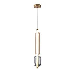 Світильник підвісний LED Levistella 788P68149 AB+AM+SM, 150x500 мм, антик, сучасний стиль для вітальні - мініатюра 2