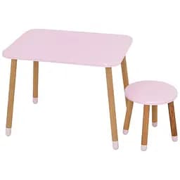 Дитячий столик Bambi 04-026R для творчості з табуретом 68х50см