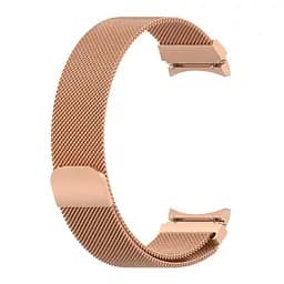 Ремінець для Samsung Galaxy Watch 5 - Rose Gold Watchbands Milanese Loop ширина кріплення 20мм металевий (WB00S4MMILANESE4ROSEGOLD5) - мініатюра 2