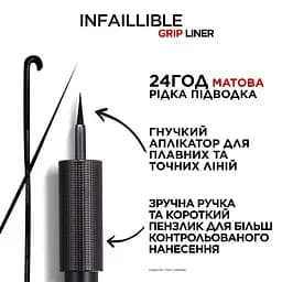 Підводка для очей L'Oréal Paris Matte Signature матова рідка смарагдова 3 мл (А9886300) - мініатюра 4
