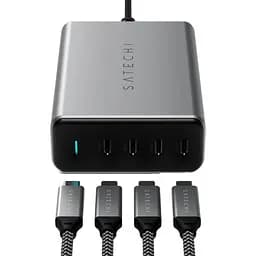 Мережевий зарядний пристрій Satechi 165 W USB-C 4-Port PD GaN Charger Space Gray (ST-UC165GM-EU) - мініатюра 3