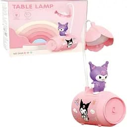 Дитяча настільна лампа Куромі баночка рожева (348A)