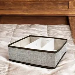 Короб складаний Handy Home з пластиковим органайзером, 30х30х10 см, сірий (ESH32) - мініатюра 4