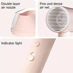Фен Doco AN002 Dual Negative Ion Hair Dryer Pink (рожевий) - мініатюра 5