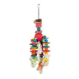Іграшка для птахів Trixie Підвісна з канатом, різнобарв'я, 35 см (58986)