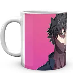 Кружка GeekLand Моя геройская академия My Hero Academia Даби и Шигараки на розовом фоне MHA 02.514 330 мл белая