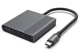 Адаптер Cablexpert A-CM-HDMIFDPF-01, USB Type-C на HDMI/DP
