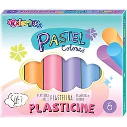 Пластилін 6 кольорів PASTEL COLORINO Malevaro 84972PTR (5907620184972)(SC)