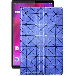 Чехол StatusCASE из экокожи для планшета Lenovo Tab K10 Синий ромб