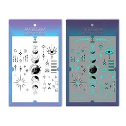 Набор временных татуировок NIGHT SHOW Tattooshka LB-166 неоновые