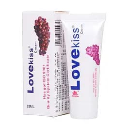 Гель-лубрикант зволожуючий Love Kiss на водній основі зі смаком винограду 25 мл