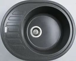 Кухонна мийка Adamant OVUM сіра 615x495x200 мм, з крилом 61,5 см - мініатюра 2
